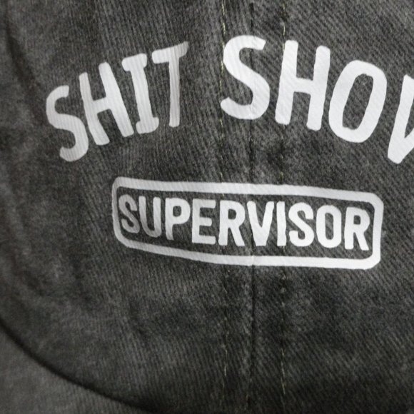S%&T Show Supervisor gray cotton ball cap~heat pressed~NWOT - Picture 2 of 5